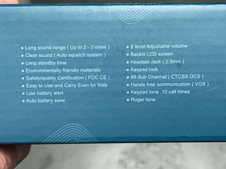 Walkie-talkie FLOUREON FR388A sin usar.