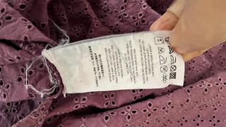 Camisa morada bordada