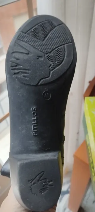 Botas de piel Pitillos negras talla 41