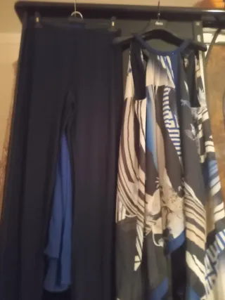 Completo donna nero e blu