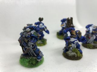 Veteranos Ultramarines pintados a mano