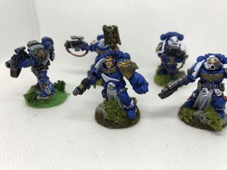 Veteranos Ultramarines pintados a mano