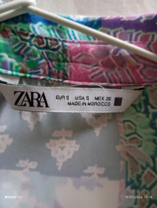 Camisa ZARA Patchwork Multicolor