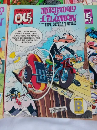Lote 6 comics Mortadelo y filemon
