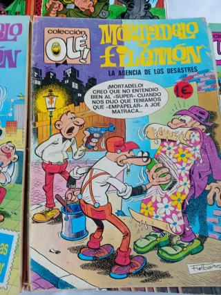 Lote 6 comics Mortadelo y filemon