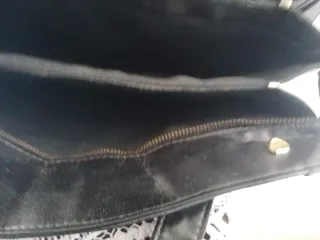 Borsa in pelle colore blu scuro