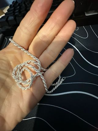 Collar de plata 925 estilo cadena