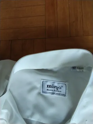 Camisa blanca manga larga boda