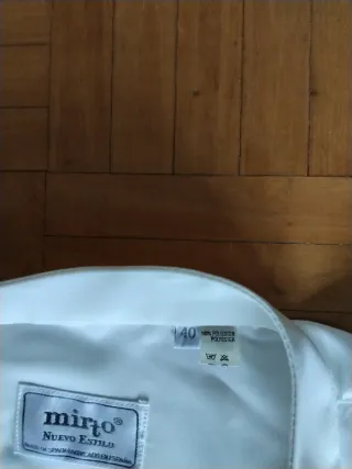 Camisa blanca manga larga boda