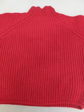 Suéter rojo de punto