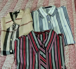 3 Camisas Burberry Rayas 6 euros unidad