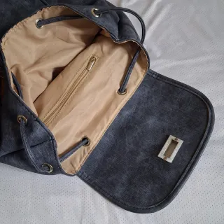 Zainetto grigio melange nuovo