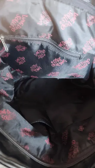 Bolso Living Dead Soul Negro y Rojo