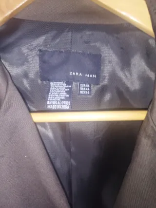 Americana Zara Talla 54 Verde Oliva