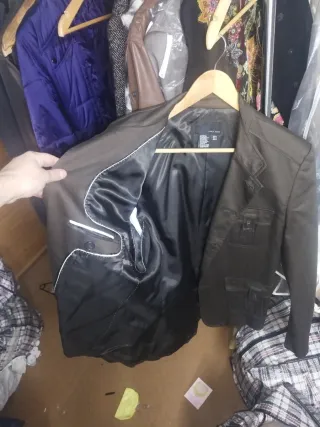 Americana Zara Talla 54 Verde Oliva