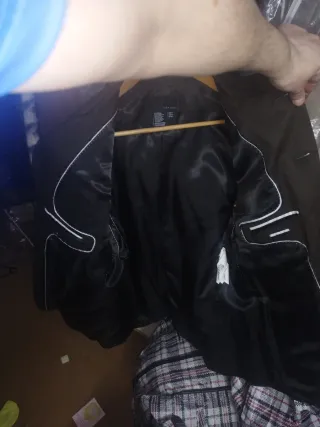 Americana Zara Talla 54 Verde Oliva