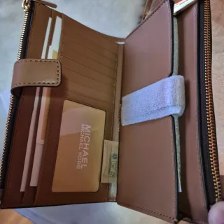 Cartera Michael Kors Marrón y Dorada