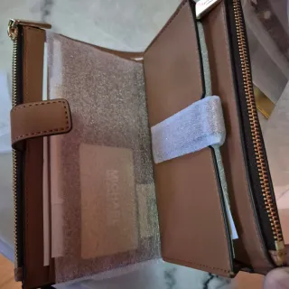 Cartera Michael Kors Marrón y Dorada