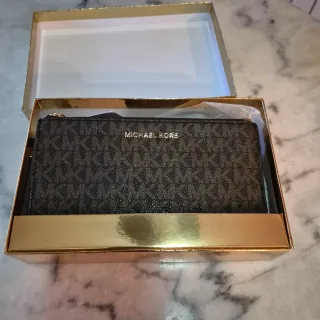 Cartera Michael Kors Marrón y Dorada