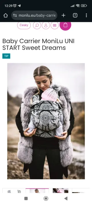 Mochila portabebés ergonómica Monilu