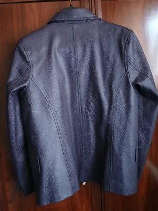 Cazadora Piel Cocodrilo Morada