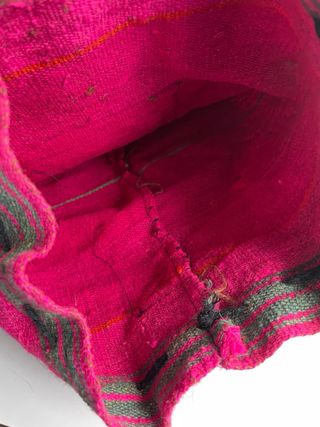 Mochila tejida multicolor