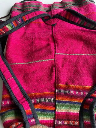 Mochila tejida multicolor