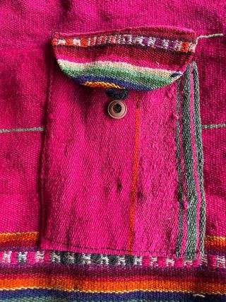 Mochila tejida multicolor