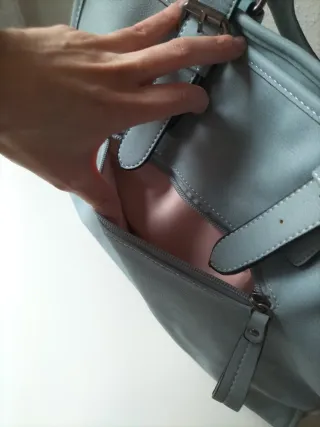 Bolso grande azul mujer