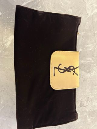 Bolso YSL Terciopelo Negro y Dorado