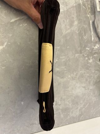 Bolso YSL Terciopelo Negro y Dorado