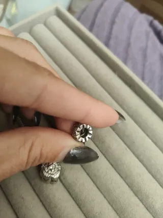 Charm plata con circonitas