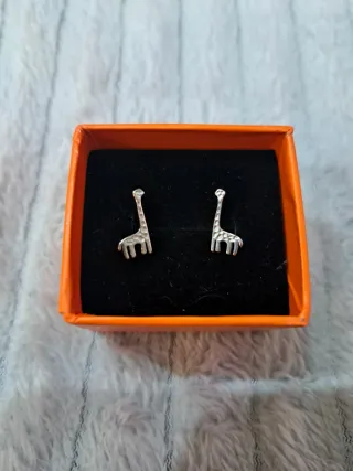 Pendientes Jirafa Plata 925
