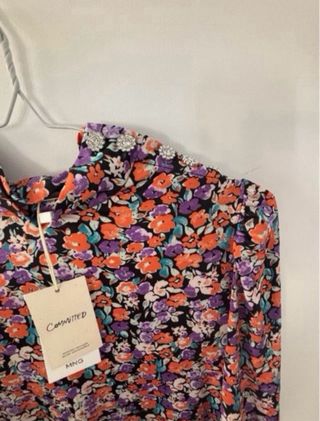 Vestido Mango floral nuevo con etiqueta