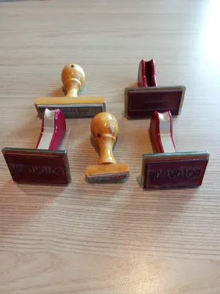 Sellos de caucho antiguos