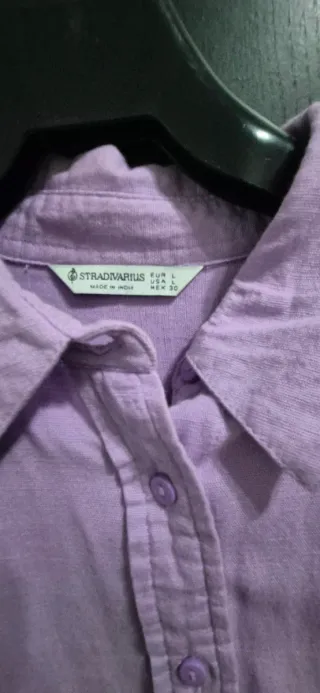 Camisa Stradivarius Morada