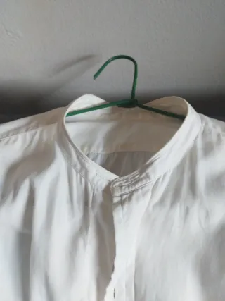Camisa blanca cuello Mao