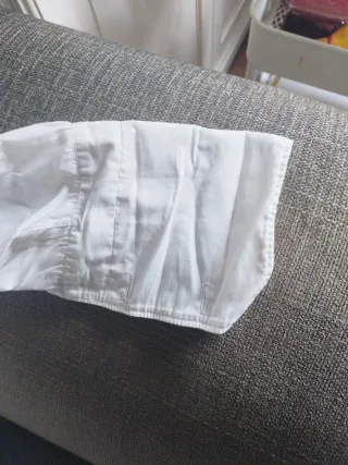 Camisa blanca cuello Mao