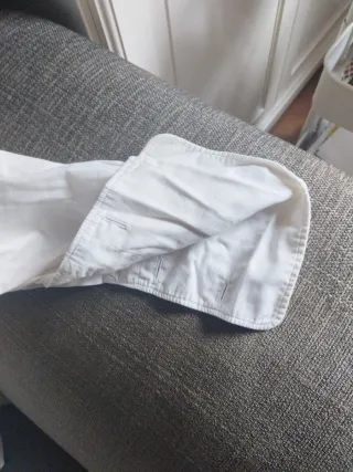 Camisa blanca cuello Mao