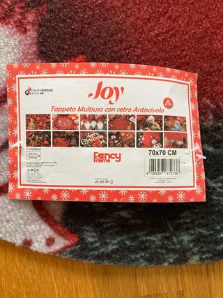 Alfombra Redonda Navideña Muñeco Nieve Nueva