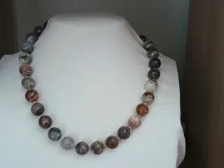 Collana di pietre naturali di Agata Botswana