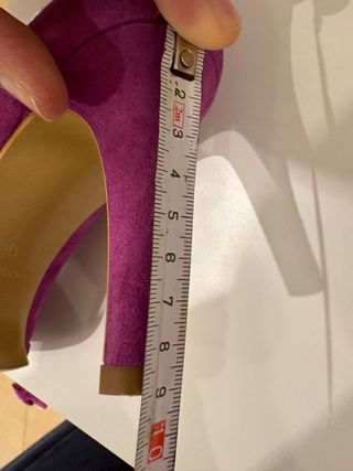 Zapatos Nuria Cobo Morados con Lazo