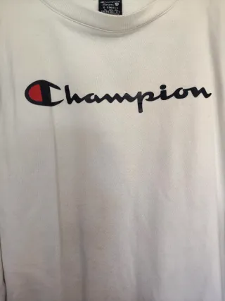 Sweatshirt Champion Branca T.XS Cardada Usada