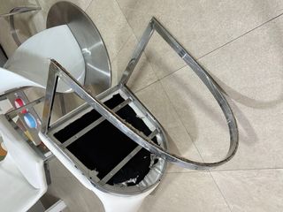 Juego 4 Sillas Piel y Metal