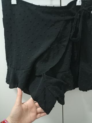 Falda pantalón negra