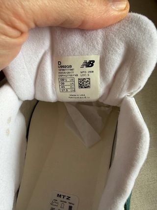 New Balance 992 Made in USA Talla 43