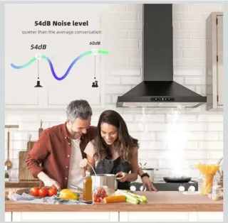 Campana extractora CIARRA negra