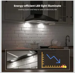 Campana extractora CIARRA negra