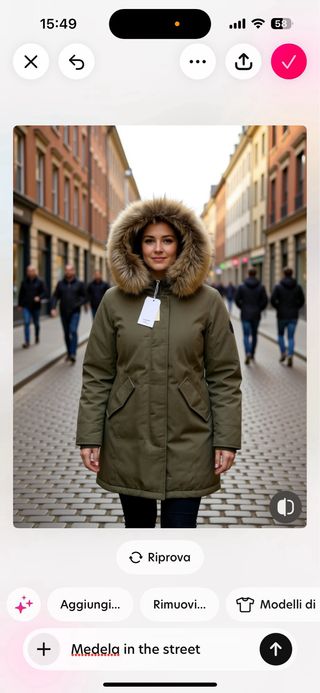 Giacca parka donna verde con cappuccio