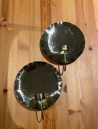 Candelabro H&M Home 2 unidades. Dorado Metal